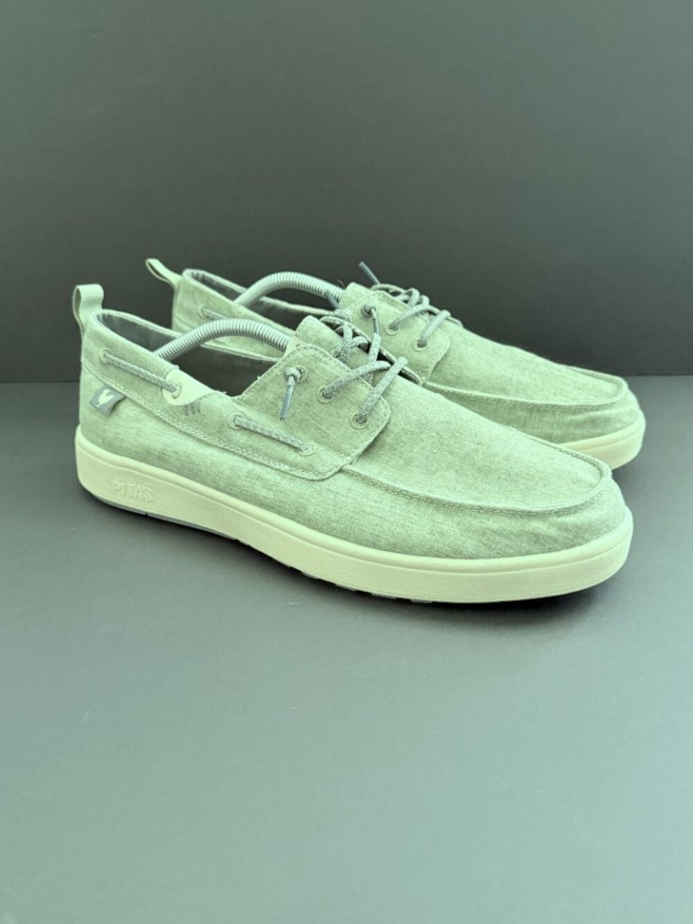 Pitas Maui Flax Mens Shoes 12 Green Slip On Casual Breathable Comfort